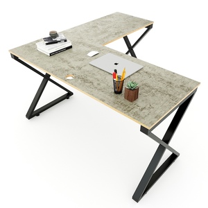 Escritorio de Comedor Moderno en Forma de L XConcept HBXC039 de 1.4m, Hecho de Madera Contrachapada Recubierta de Melamina Resistente, Patas Plegables y Extensibles - Product Image 1