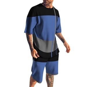 2025 último diseño de verano para hombres, ropa de playa, camisa de Color sólido, pantalones cortos de manga corta holgados informales, conjunto de playa - Product Image 2