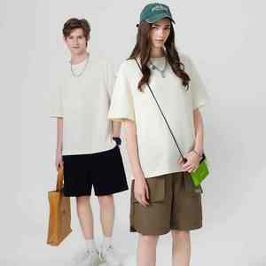 T-shirt à manches courtes personnalisé 100% coton 250 GSM pour hommes T-shirt à boîte noire lourde et surdimensionnée pour hommes - Product Image 3