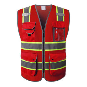 Vente en gros gilet de sécurité grande taille gilet de sécurité à usage extérieur nouveau design gilet de sécurité de couleur unie - Product Image 1