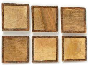 Juego de Posavasos de Madera Hechos a Mano de Alta Calidad, Posavasos para Bebidas Estilo Bohemio, Diseño Personalizado Ecológico para Cafetería - Product Image 6