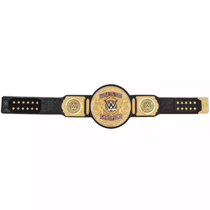 Universal Heavyweight World Tag Team Championship Belt 100% Placas de aleación de zinc de cuero Cinturones deportivos de longitud completa - Product Image 5