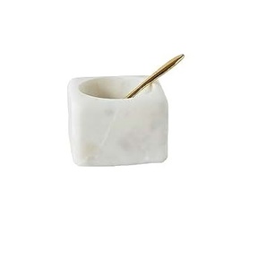 Bol de service en marbre blanc, design moderne et luxueux, écologique, bol décoratif très vendu pour la maison et l'hôtel - Product Image 1