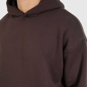 Wholesale Winter Wear 100%Cotton Heavyweight <b>Thick</b> <b>Hoodies</b> Custom Print logo Design Oversized Drop Shoulder Blank Hoodie <b>for</b> <b>Men</b> - Product Image 5