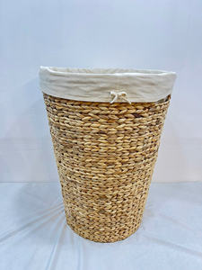 Bac de rangement en jacinthe d'eau naturelle fabriqué à la main polyvalent chaud décoration intérieure et panier de rangement domestique - Product Image 2