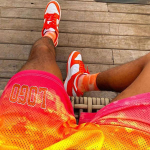 Custom Logo Mens Unisex Casual Eco-Friendly Mesh Shorts 5 Inch Inseam Double <b>Layer</b> Polyester Basketball Gym Workout Pocket - Product Image 3