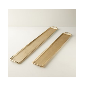 Plateau rond en métal galvanisé Plateau de service en métal design vintage - Product Image 4