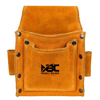 NBC sacs de rangement d'outils en cuir de vache, ceinture d'outils en cuir d'électricien sac de poche Kit de tournevis support de réparation 2023.