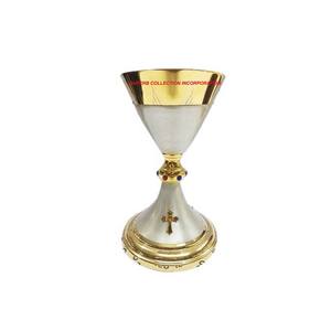 Ciborio marrón y dorado de lujo con tapa cruzada, suministros para iglesia al por mayor - Product Image 4