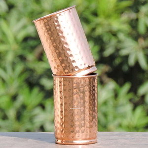 Conception martelée de meilleure qualité supérieure taille personnalisée brillante polie pour l'eau potable verre cadeaux pour les fêtes mariage maison déco - Product Image 4