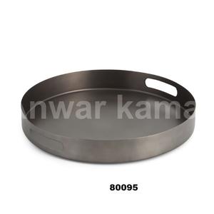 ถาดเสิร์ฟกาแฟทรงกลมสีดำสำหรับโรงแรมบ้านห้องครัวและร้านอาหาร - Product Image 5