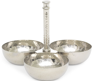 Cuenco de fruta de cubiertos de Metal elegante, vajilla de forma redonda de lujo moderna, cuenco de comida decorativo de la India para eventos de boda - Product Image 4