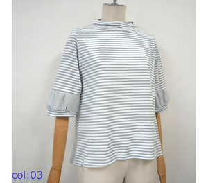 เสื้อยืดคอกลมแขนยาวสำหรับผู้หญิงเสื้อลำลอง - Product Image 6