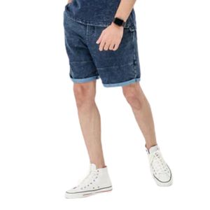 Taille haute coupe droite hommes classique coton été décontracté élégant léger respirant tous les jours Denim Shorts - Product Image 3