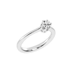 Bague en argent 0.50 CT avec diamant Moissanite-Bijoux de luxe durables pour toutes les occasions bagues de mode - Product Image 2