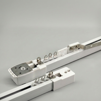 Tringle à Rideaux Motorisée Silencieuse de Haute Qualité, Système de Rail Électrique Trietex, Alliage d'Aluminium Antirouille, Longue, Moderne, Télécommande