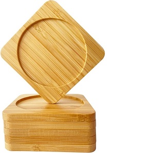 New Traditional Wood Coaster <b>Set</b> Of 4Pcs Kitchen Ware Product For Kitchen <b>Tea</b> Coffee <b>Cup</b> Table Top Decorative Coaster - Product Image 5