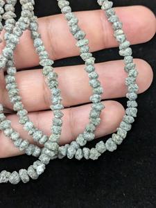 Blanc gris AAA + naturel gris non coupé diamant brin fantaisie couleur perles de diamant brut pour la fabrication de bijoux cadeaux d'anniversaire - Product Image 4