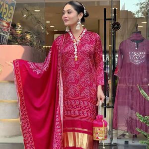 TRAJE DUPATTA VISCOSA TOP BOTTOM - Product Image 1