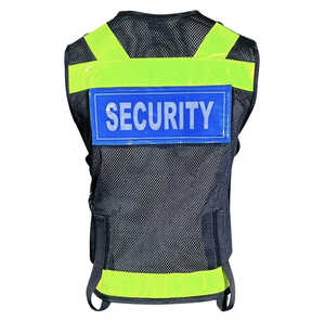 Gilet en polyester haute visibilité OEM pour agents de sécurité unisexes, matériau durable avec options de logo et d'étiquette personnalisés, toutes saisons - Product Image 5