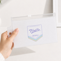 Sac à fermeture éclair en PVC transparent personnalisé avec logo, pochette de rangement pour cosmétiques et maquillage, fournisseur en gros, OEM ODM, emballage cadeau