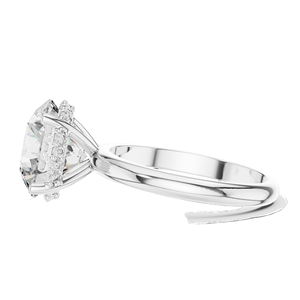 Bague solitaire en diamant de laboratoire 3,89 CT pour femmes, clarté VVS-VS EF, or 18 carats, 14 carats, 10 carats et argent 925, rose, jaune, blanc - Product Image 5