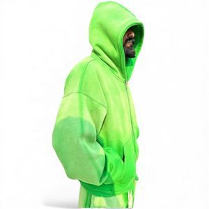 Ensemble de survêtement ample et évasé en coton 100% imprimé unisexe sur mesure en gros 2026, lavage à l'acide, streetwear vintage - Product Image 4