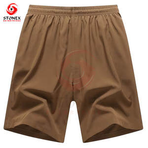 Shorts de plage décontractés pour hommes en gros, taille mi-haute, logo personnalisé et OEM disponibles, grande taille, respirant, fermeture à cordon, faible MOQ - Product Image 3