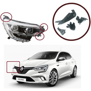 Kit de Reparación de Faro Delantero Derecho 260100506R para Renault Megane IV Hatchback Grandtour Saloon - Product Image 3