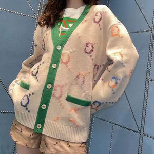 Long <b>Cardigan</b> Sweater <b>Coat</b> Women's Designer Autumn Knit <b>Cardigan</b> High End Jacquard Long Sleeve <b>Cardigan</b> Sweaters <b>Coats</b> - Product Image 3