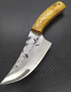 Cuchillo Skinner de caza de acero de Damasco, cuchillo táctico de supervivencia, mango de madera, cuchillos Skinner para acampar - Product Image 5