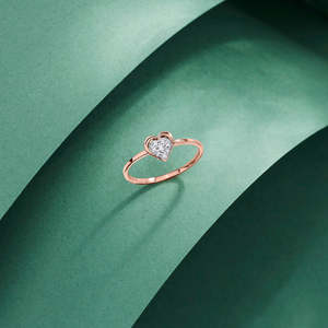 แหวนเพชรทรงลำลองวาเลนฮาร์ท - Product Image 1