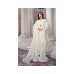 Robes de pelouse pakistanaise Salwar Kameez femmes pakistanaise Inde et Pakistan robe produit à vendre - Product Image 5