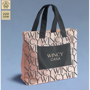 กระเป๋าผ้าแคนวาสฝ้าย 180 GSM สำหรับซื้อของในตลาด ใช้ในชีวิตประจำวัน รับทำโลโก้ตามสั่ง ขายส่ง OEM ODM ผู้ผลิตส่งออก - Product Image 1