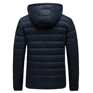 แจ็กเก็ตมีฮู้ดสำหรับผู้ชายเสื้อแจ็คเก็ตขนเป็ดแบบหนาให้ความอบอุ่น - Product Image 2