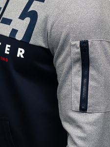 เสื้อฮู้ดแมงมุมของผู้ชายเสื้อฮู้ดแบบสวมหัวพิมพ์ลาย400 GSM heavyweight fleece ทรงโอเวอร์ไซส์ - Product Image 6