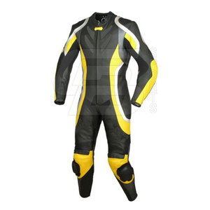 Traje de Motocicleta Clásico de Cuero Genuino de Alta Calidad, Resistente al Viento e Impermeable, Ropa Deportiva de Carreras, Opción de Talla Grande, Personalizable - Product Image 2
