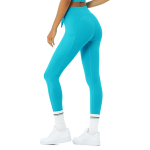 <b>Legging</b> with Customize Design Logos Light Blue Color Gym Fitness Yoga Pants Leggy For Women Workout Leggy - Product Image 4
