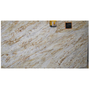 แผ่นหินแกรนิตสีทองจากแม่น้ำคุณภาพสูงสำหรับตกแต่งภายในเชิงพาณิชย์พื้นสำนักงานและแผ่นผนัง - Product Image 3