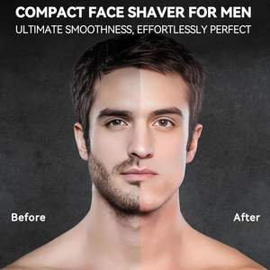 Rasoir électrique portable compact pour hommes, tondeuse à barbe étanche avec double lame flottante pour un rasage précis - Product Image 2