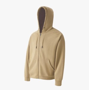 Haute qualité 100% coton personnalisé pour 3D mousse polaire hiver hommes Full Zip surdimensionné à capuche - Product Image 1