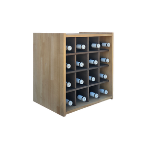 Portabottiglie modulare a due colori con 16 slot individuali per bottiglie Standard combinabili senza viti con altri uguali - Product Image 1