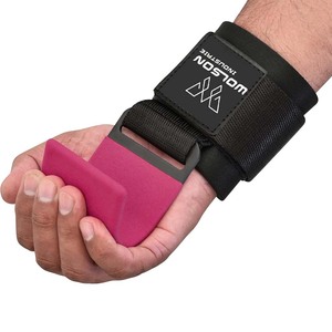 Custom Weight Lifting Pull up Rod Hooks & <b>Wrist</b> Wrap Straps-Strong & Comfortable Certified Gym Equipment for Unisex Use - Product Image 5