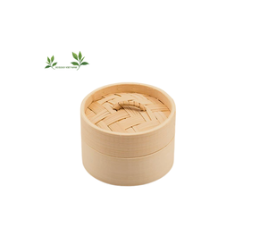 Panier à vapeur en bambou bio dim sum 100% écologique avec échantillon gratuit et logo au Vietnam - Product Image 1