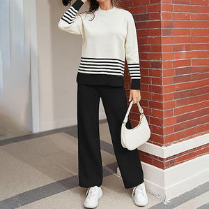 Custom High Quality Women's Spring Solid Printed Eco-Friendly Four-Way Stretch Jogging <b>Sweatshirt</b> Suits Outdoor Fitness - Product Image 5