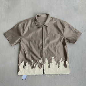 Summer breathable gym wear slim fit zip up t shirt for men short sleeve activewear casual sporty fashion training workout - Product Image 4