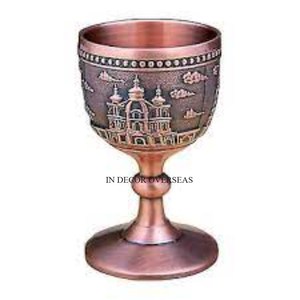 Lot de 2 fleurs en métal de haute qualité plaqué or de qualité supérieure Designer gravé verre à vin rouge Gobelet Barware Drinkware Fournitures - Product Image 4