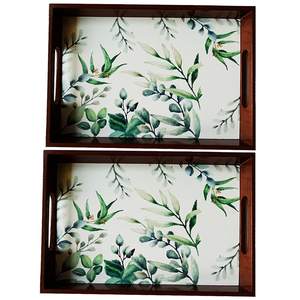 Bandeja de Madera Artesanal con Asas Laterales, Multiusos, para Desayuno, Té y Café, para Cocina y Comedor - Product Image 5