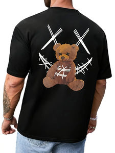 T-shirts en coton avec logo personnalisé de qualité supérieure pour hommes du Pakistan Stock de vêtements lourds en vrac, balle de vêtements mélangés, vêtements d'occasion - Product Image 5