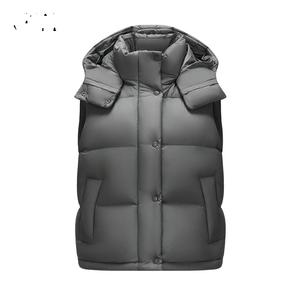 Veste à capuche zippée personnalisée de haute qualité pour hommes Veste en duvet d'hiver en toile directement du fabricant - Product Image 1